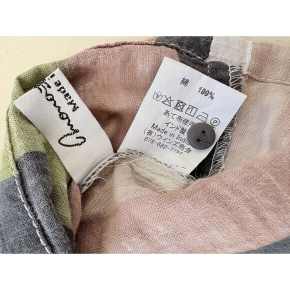 Mona Lisa Cotton Striped Appliqué Top L Excellent Condition - Picture 5 of 5